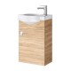 Spintelė voniai Riva SA40-11 40 cm Sonoma Oak, su praustuvu