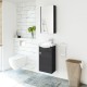 Spintelė voniai Riva SA40-11 40 cm Woodflow Ash, su praustuvu