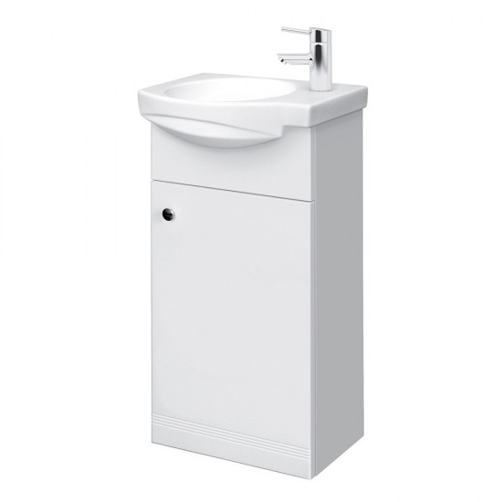 Spintelė voniai Riva SA40 40 cm balta, su praustuvu