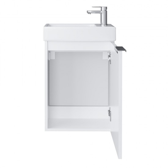 Spintelė voniai Riva SA40A-5 40 cm balta, su praustuvu