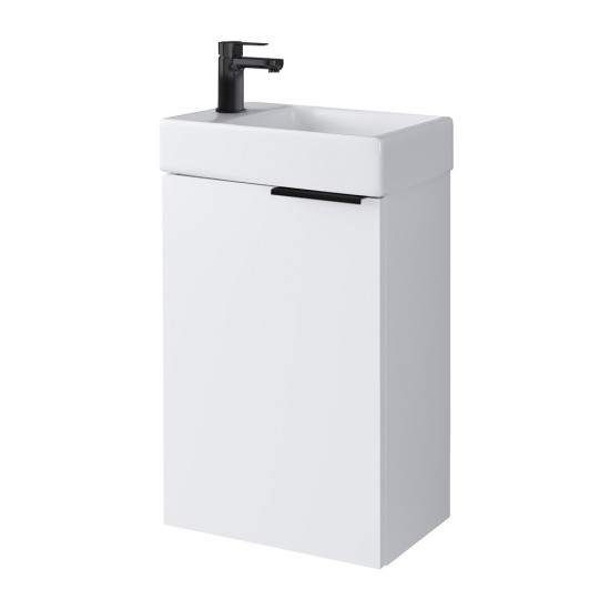 Spintelė voniai Riva SA40A-5 40 cm balta, su praustuvu