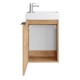 Spintelė voniai Riva SA40A-5 40 cm Gold Craft Oak, su praustuvu