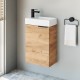 Spintelė voniai Riva SA40A-5 40 cm Gold Craft Oak, su praustuvu