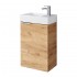 Spintelė voniai Riva SA40A-5 40 cm Gold Craft Oak, su praustuvu