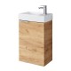 Spintelė voniai Riva SA40A-5 40 cm Gold Craft Oak, su praustuvu