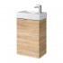 Spintelė voniai Riva SA40A-5 40 cm Sonoma Oak, su praustuvu