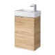 Spintelė voniai Riva SA40A-5 40 cm Sonoma Oak, su praustuvu