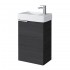 Spintelė voniai Riva SA40A-5 40 cm Woodflow Ash, su praustuvu