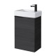 Spintelė voniai Riva SA40A-5 40 cm Woodflow Ash, su praustuvu
