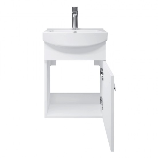 Spintelė voniai Riva SA44-11 45 cm balta, su praustuvu