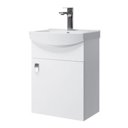 Spintelė voniai Riva SA44-11 45 cm balta, su praustuvu