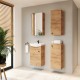 Spintelė voniai Riva SA44-11 45 cm Gold Craft Oak, su praustuvu