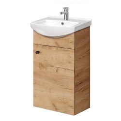 Spintelė voniai Riva SA44-11 45 cm Gold Craft Oak, su praustuvu