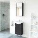 Spintelė voniai Riva SA44-11 45 cm Woodflow Ash, su praustuvu