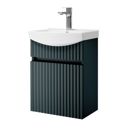 Spintelė voniai Riva SA45B 45 cm Antracito matinė, su praustuvu