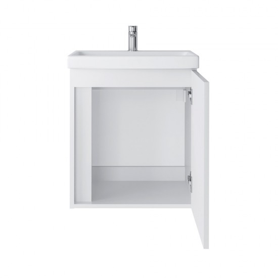 Spintelė voniai Riva SA50A-5E 50 cm balta, durelės, su praustuvu
