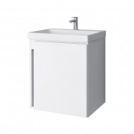 Spintelė voniai Riva SA50A-5E 50 cm balta, durelės, su praustuvu