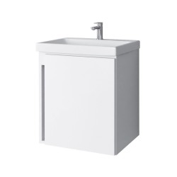 Spintelė voniai Riva SA50A-5E 50 cm balta, durelės, su praustuvu