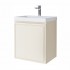 Spintelė voniai Riva SA50RV-2 50 cm Beige matinė, stalčius, su praustuvu