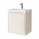 Spintelė voniai Riva SA50RV-2 50 cm Beige matinė, stalčius, su praustuvu