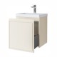 Spintelė voniai Riva SA50RV-2 50 cm Beige matinė, stalčius, su praustuvu