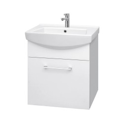 Spintelė voniai Riva SA55-3 55 cm balta, stalčius, su praustuvu