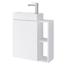 Spintelė voniai Riva SA55A 55 cm balta, su praustuvu