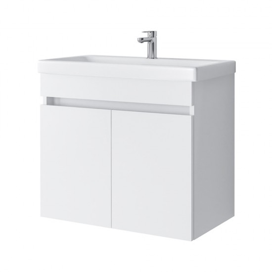 Spintelė voniai Riva SA63-10E 65 cm balta, durelės,  su praustuvu