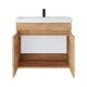 Spintelė voniai Riva SA63-10E 65 cm Gold Craft Oak, durelės,  su praustuvu