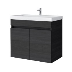 Spintelė voniai Riva SA63-10E 65 cm Woodflow Ash, durelės,  su praustuvu