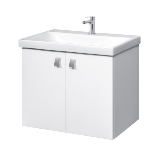 Spintelė voniai Riva SA63-5 65 cm balta, durelės,  su praustuvu