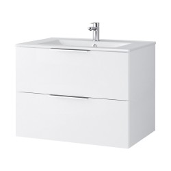 Spintelė voniai Riva SA700-6 70 cm balta matinė, stalčiai,  su praustuvu