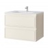 Spintelė voniai Riva SA70RV-2 70 cm Beige matinė, stalčiai,  su praustuvu