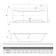 Akrilinė vonia Roth Savona 170 x 80 cm balta