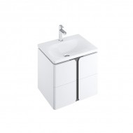 Apatinė vonios spintelė RAVAK SD Balance 600 balta/grafitas