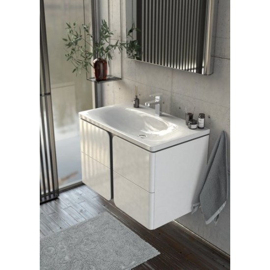 Apatinė vonios spintelė RAVAK SD Balance 800 balta/grafitas