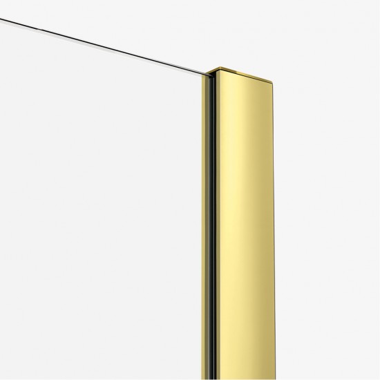 Dušo sienelė New Trendy Smart 100 x 200 cm aukso blizgi