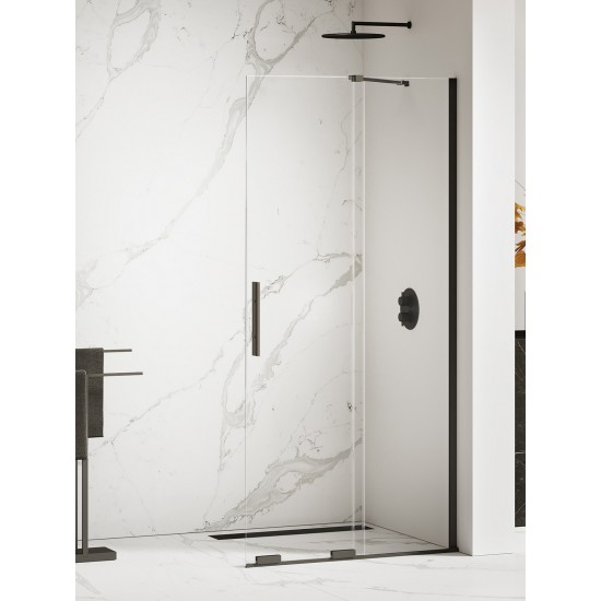 Dušo sienelė New Trendy Smart 160 x 200 cm juoda matinė