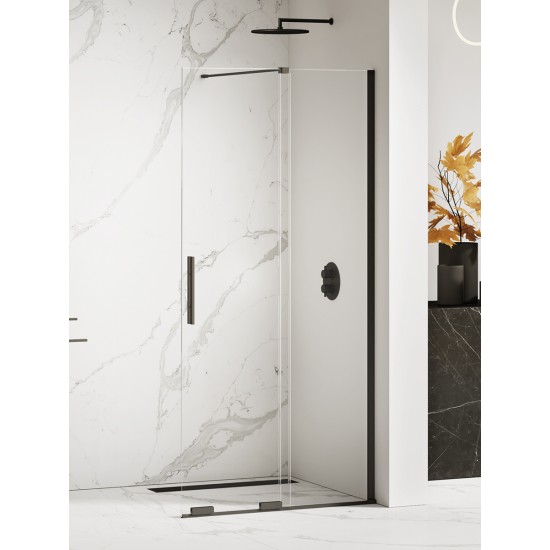 Dušo sienelė New Trendy Smart 160 x 200 cm juoda matinė