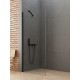 Dušo sienelė New Trendy Soleo 50 x 195 cm juoda matinė