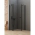 Dušo kabina New Trendy Soleo PK2 90 x 90 cm juoda matinė, skaidrus stiklas