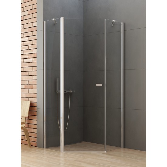 Dušo kabina New Trendy Soleo PK1 80 x 80 cm blizgus chromas, skaidrus stiklas