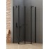 Dušo kabina New Trendy Soleo PK2 80 x 80 cm juoda matinė, skaidrus stiklas