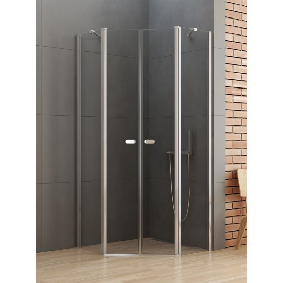 Dušo kabina New Trendy Soleo PK2 90 x 90 cm blizgus chromas, skaidrus stiklas