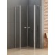 Dušo kabina New Trendy Soleo PK2 90 x 90 cm blizgus chromas, skaidrus stiklas