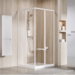Dušo kabina Ravak Supernova SRV2 80 x 80 cm balta, matinis stiklas
