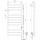 Elektrinis rankšluosčių džiovintuvas Nemo Lux Standard 11 105 x 48 cm juodas