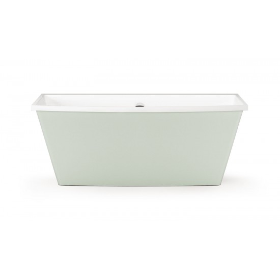 Akmens masės vonia Paa Step 170 x 89 cm balta / Glossy Fog