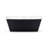 Akmens masės vonia Paa Step 170 x 89 cm balta / Glossy Black