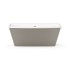 Akmens masės vonia Paa Step 170 x 89 cm balta / Glossy Smoke